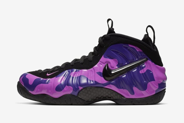 nike little posite pro purple camo