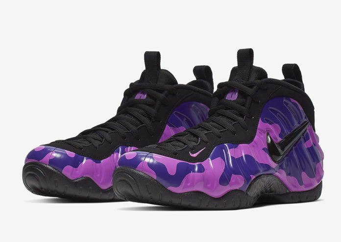 pink and purple camo foamposites