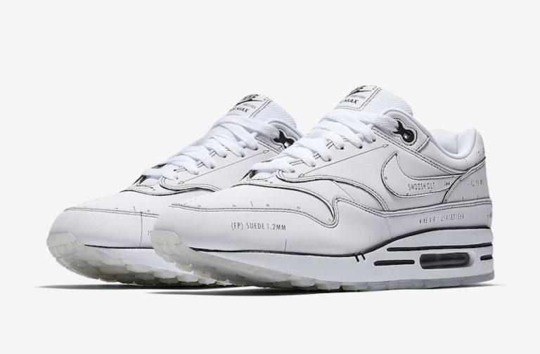 air max 1 schematic white