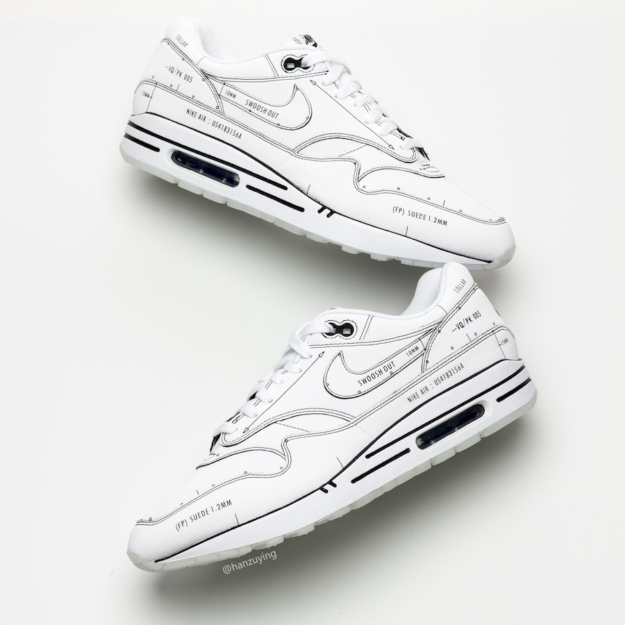 Nike Air Max 1 Schematic Sketch To 