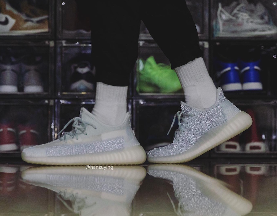 yeezy cloud white reflective release time