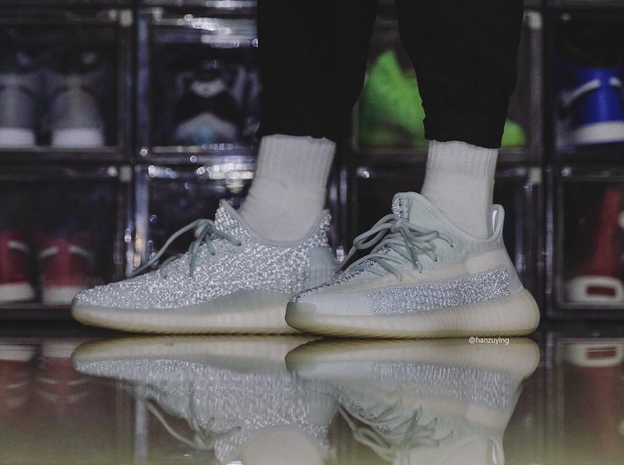 yeezy boost white reflective