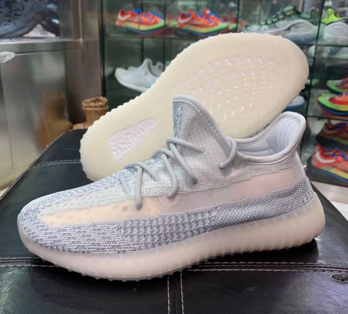 fake cloud white yeezys