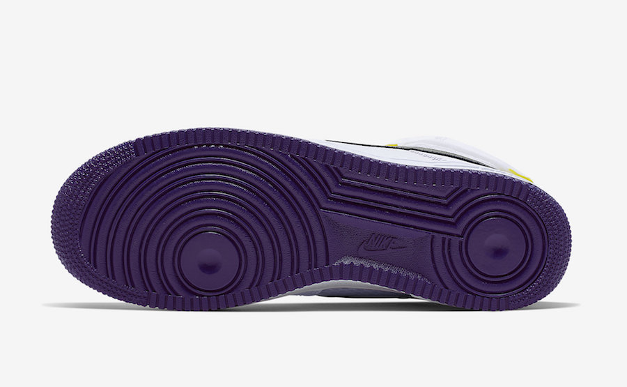 Nike Air Force 1 High '07 LV8 1 White/Off Noir-Court Purple Size 11.5  CI1117 100