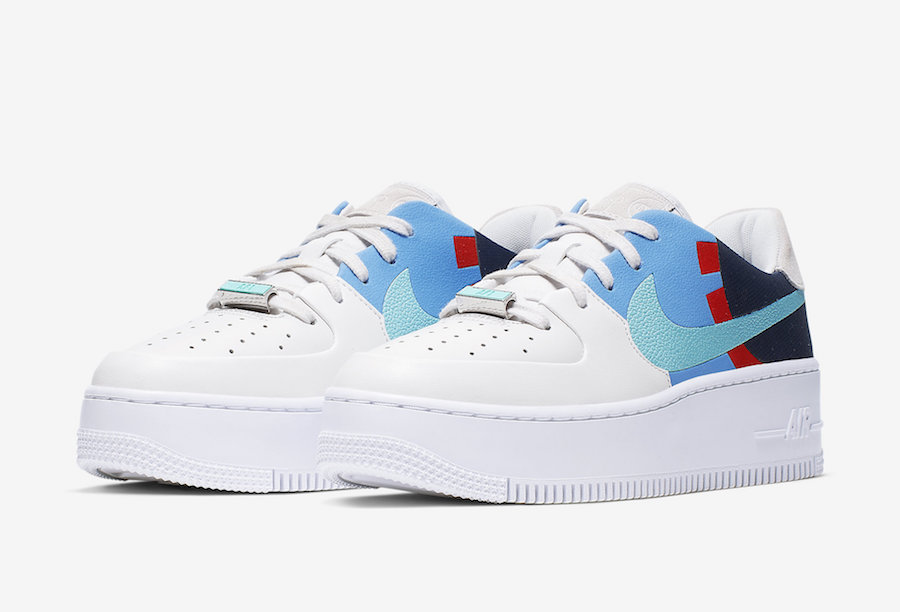nike air force 1 sage low basketball court