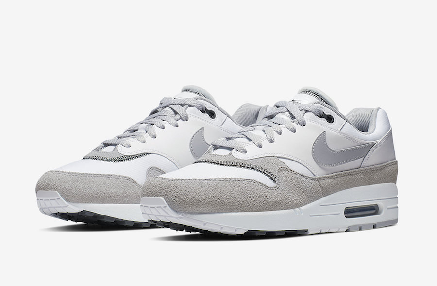 air max 1 grey and white