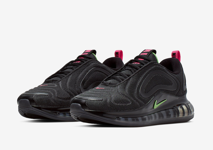 black pink and green nikes