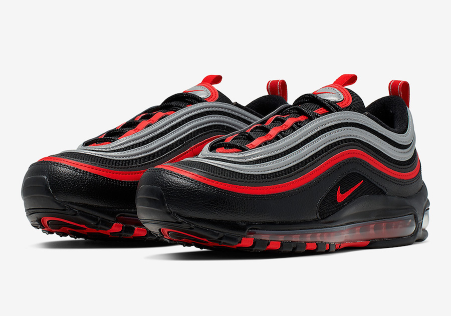 black red and silver air max 97