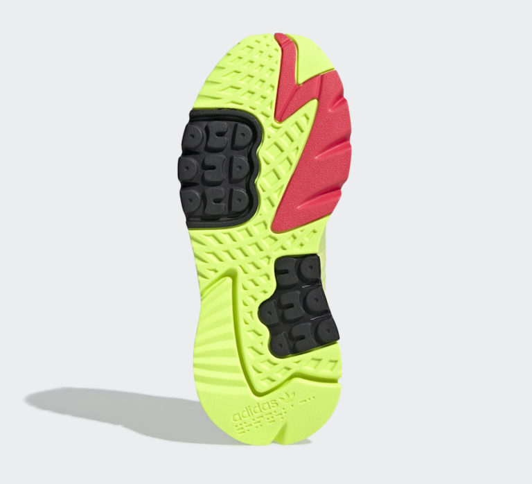 adidas nite jogger semi frozen yellow