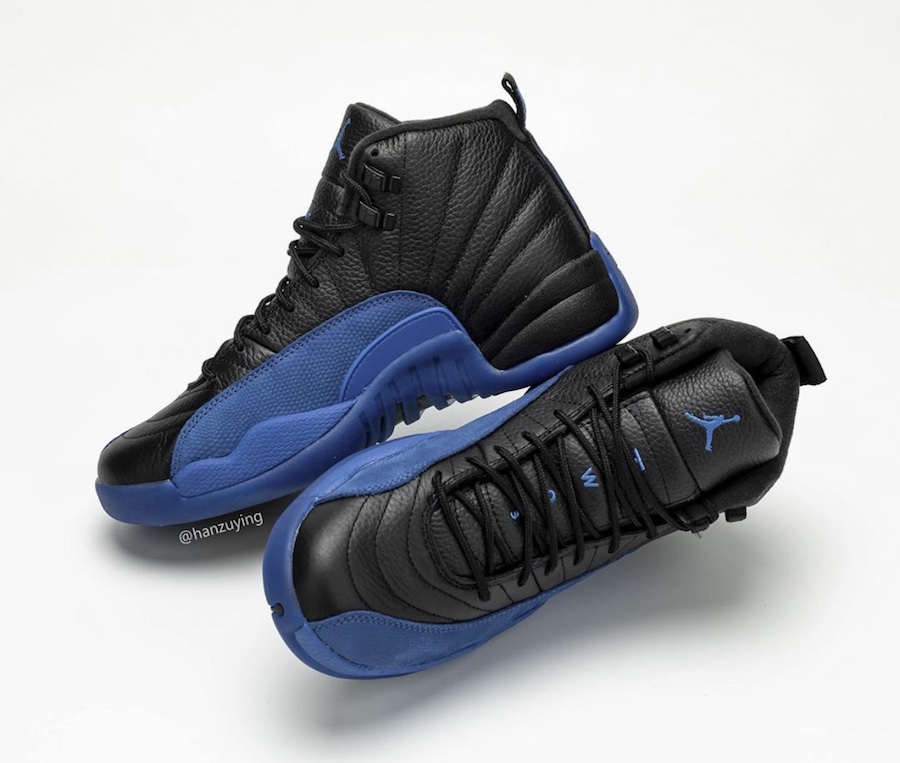 blue and black 12 jordans release date