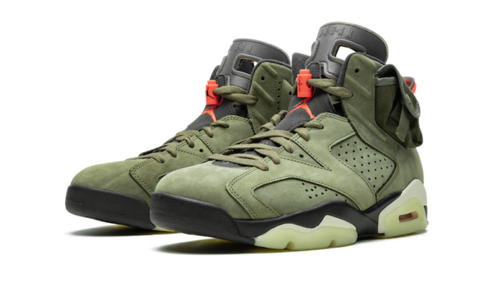 Travis Scott Air Jordan 6 Medium Olive CN1084-200 Release Date ...