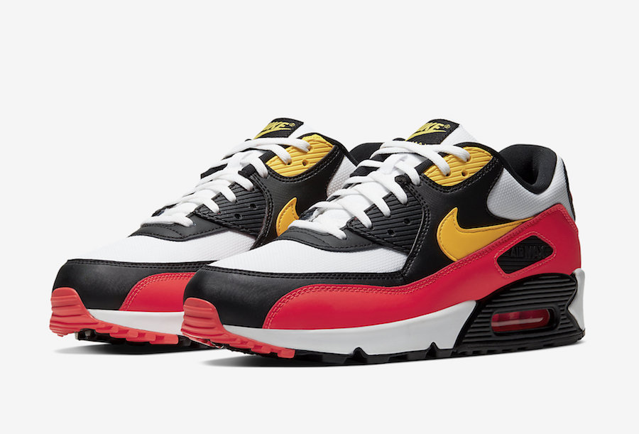nike air max 90 essential black and yellow
