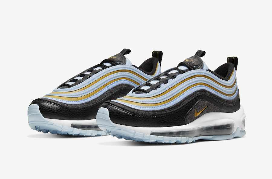 blue and gold air max 97