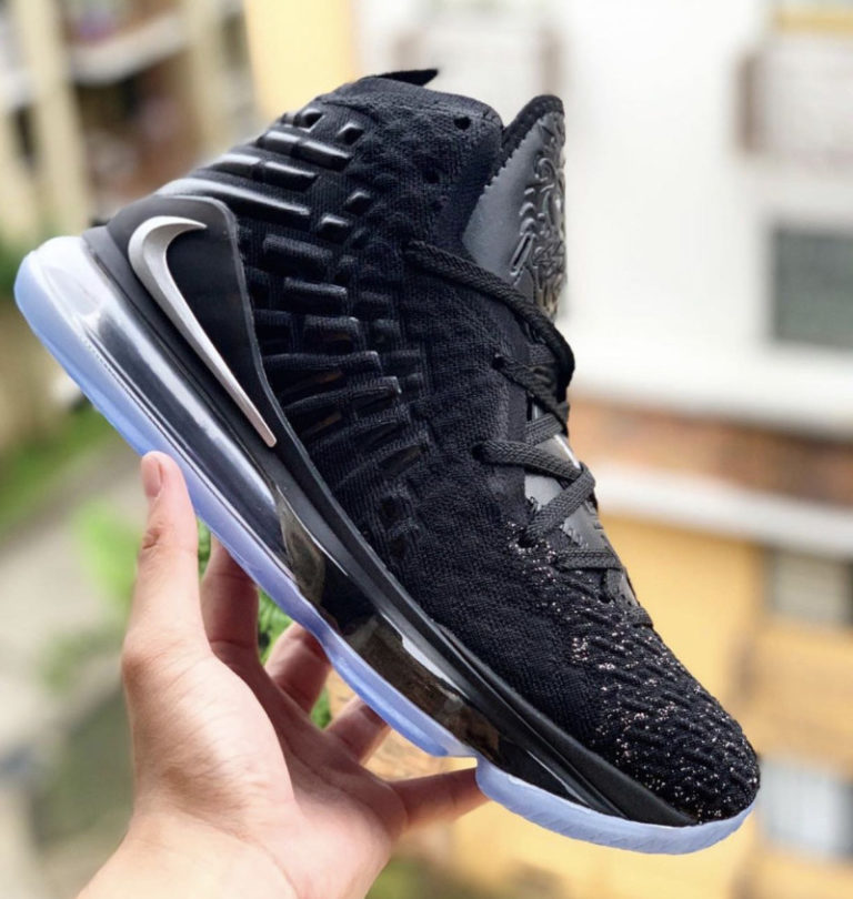 nike lebron 17 low black white