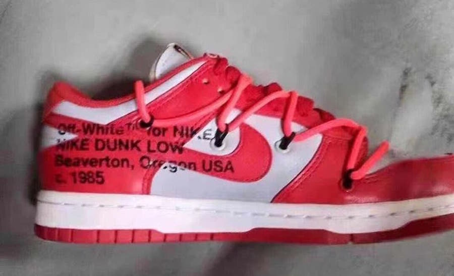 off white x nike dunk low release date
