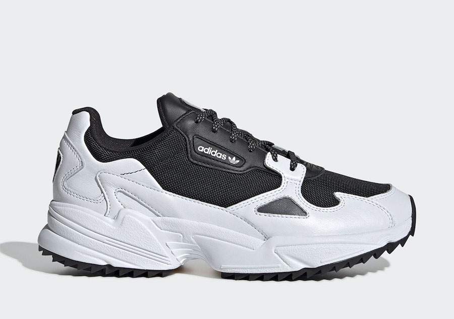 adidas Falcon Trail in Black and White