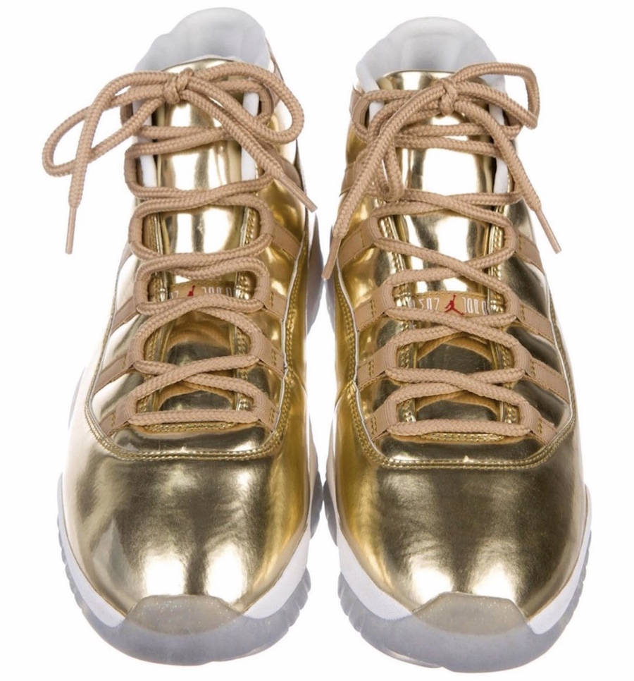 venlige Ved en fejltagelse Billedhugger Air Jordan 11 OVO Gold Sample | SneakerFiles