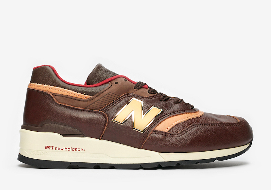 new balance brown leather sneakers