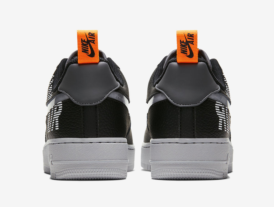 nike air force 1 low under construction black