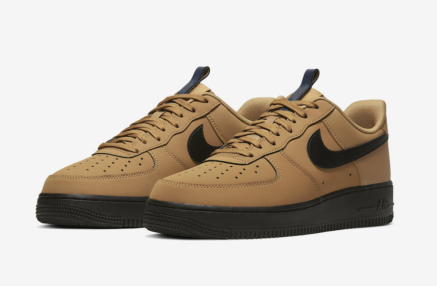 wheat low top air force ones