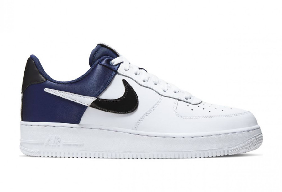 white navy blue air force 1