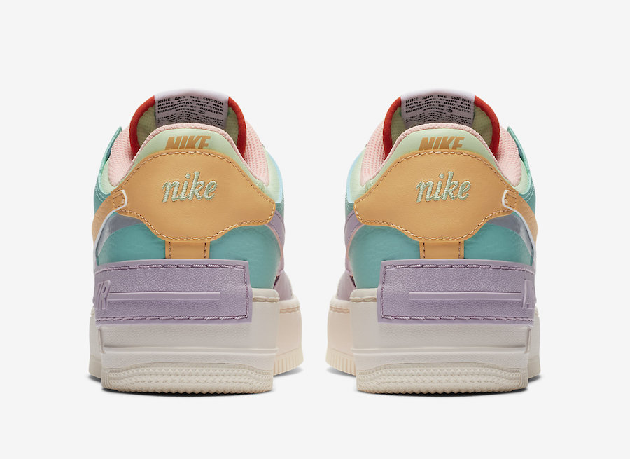 nike air force 1 shadow pastel trainers pale ivory