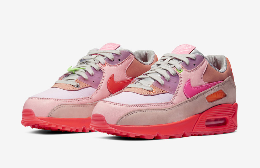 nike air max 90 pink and purple