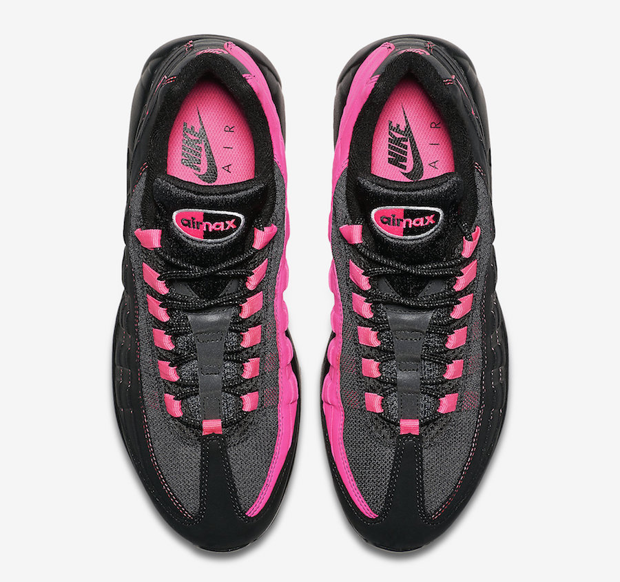 black grey and pink air max 95