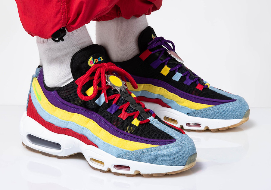 nike air max 95 sp psychic blue yellow & white