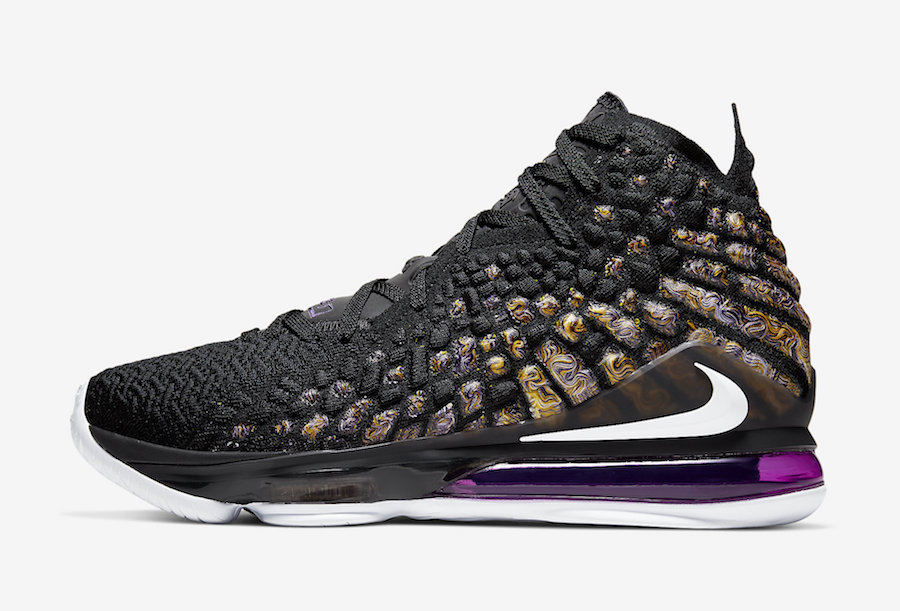 purple and gold lebrons