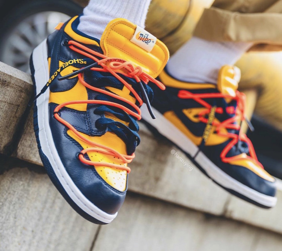 nike off white dunk low yellow