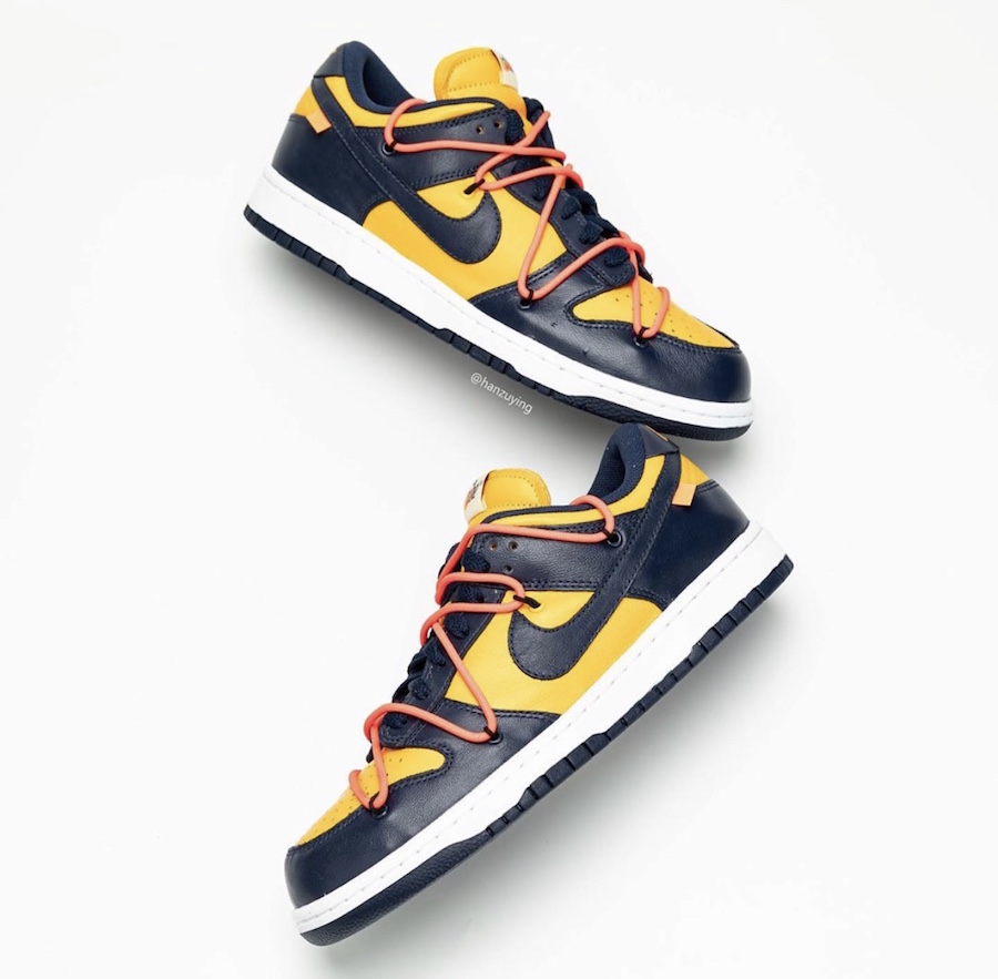 nike off white dunk low yellow