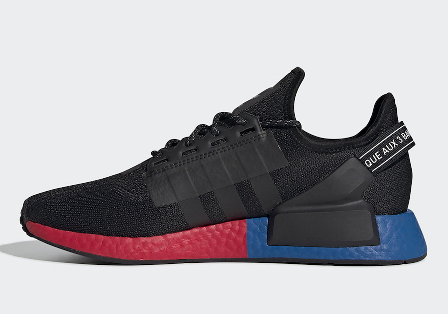 black blue and red nmds