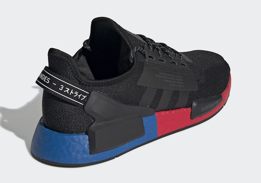 black red and blue nmd