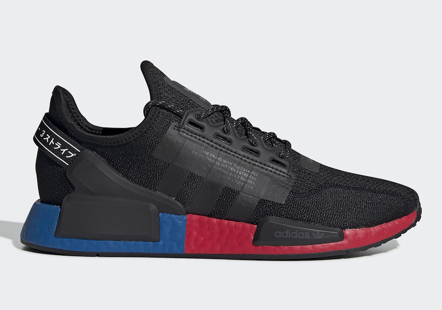 black red and blue adidas