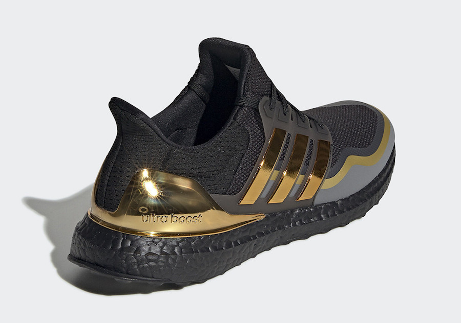 adidas ultra boost black gold metallic