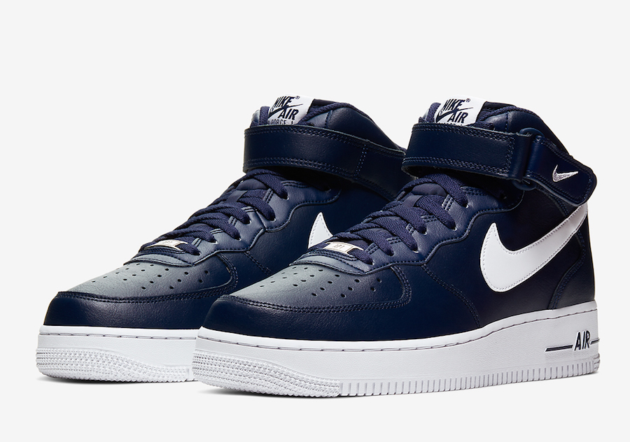 navy blue and black air force 1
