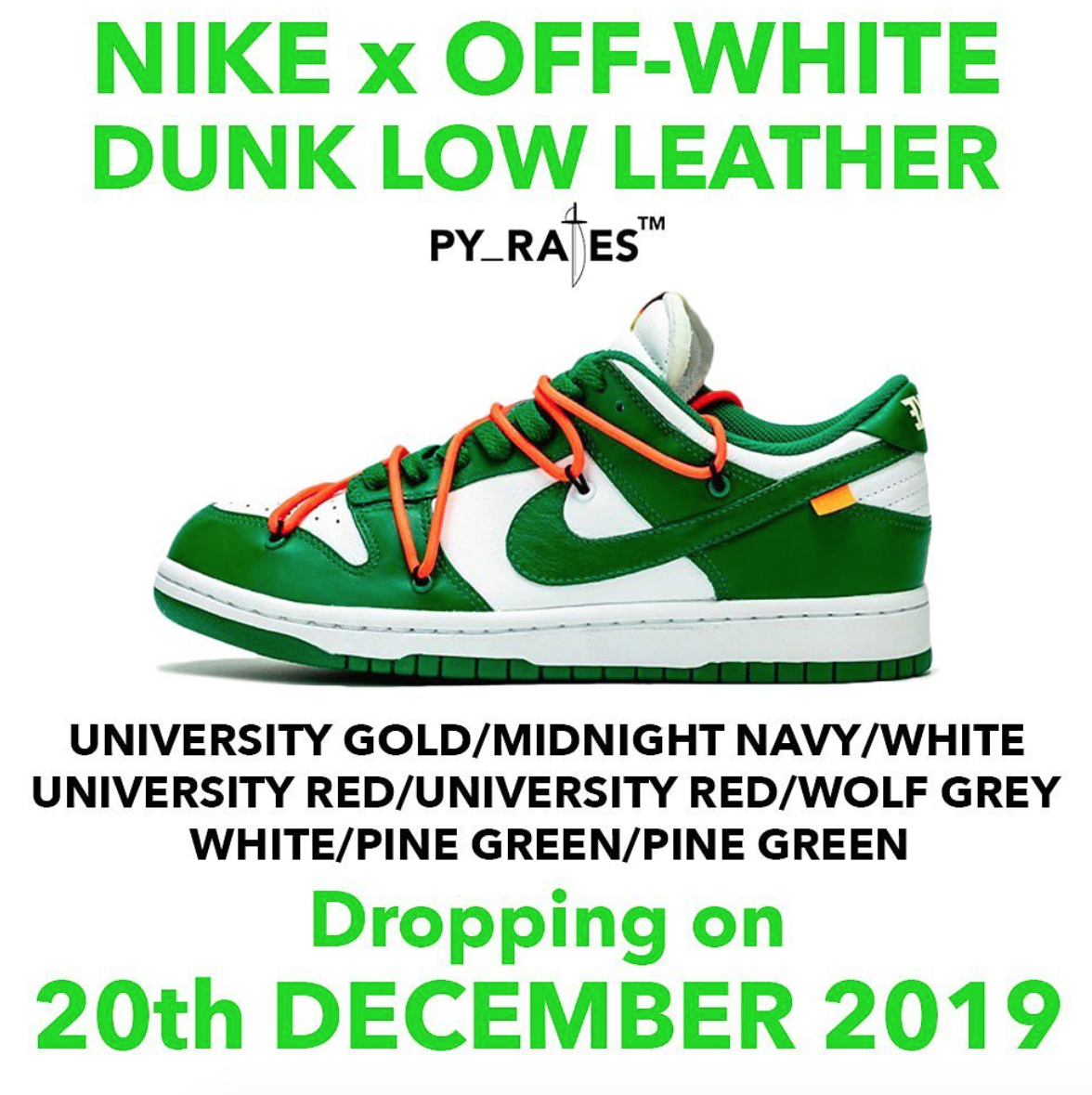 off white nike december 2019