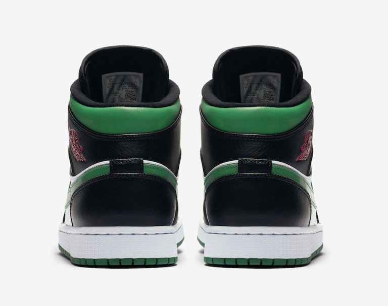 Air Jordan 1 Mid Black Green White Red 554724-067 Release Date Info ...