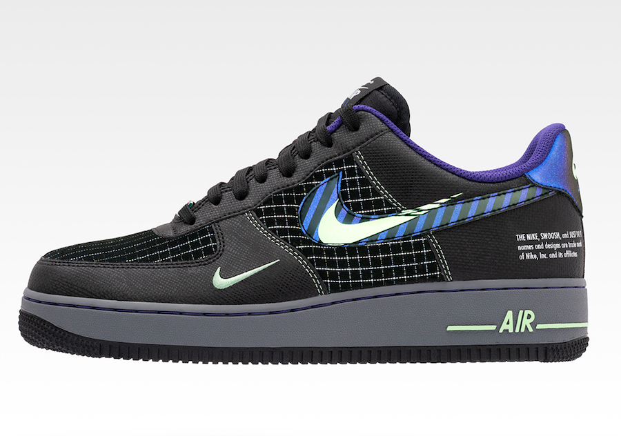green and purple air force one