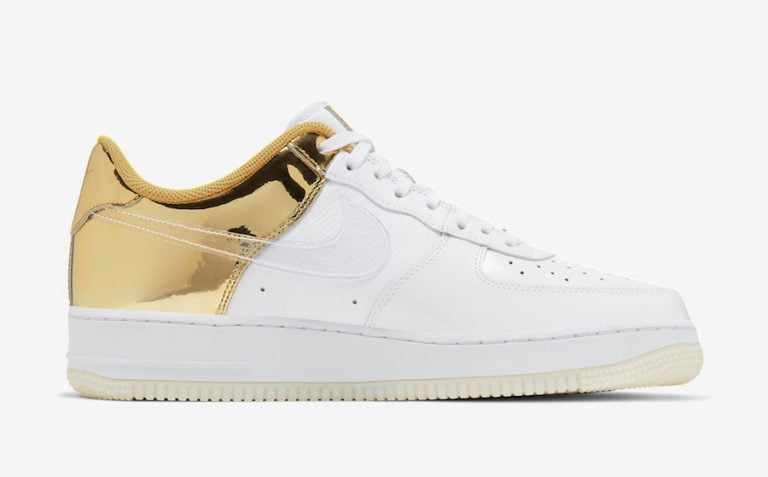 Nike Air Force 1 Metal Gold Cu2991-197 Release Date Info 