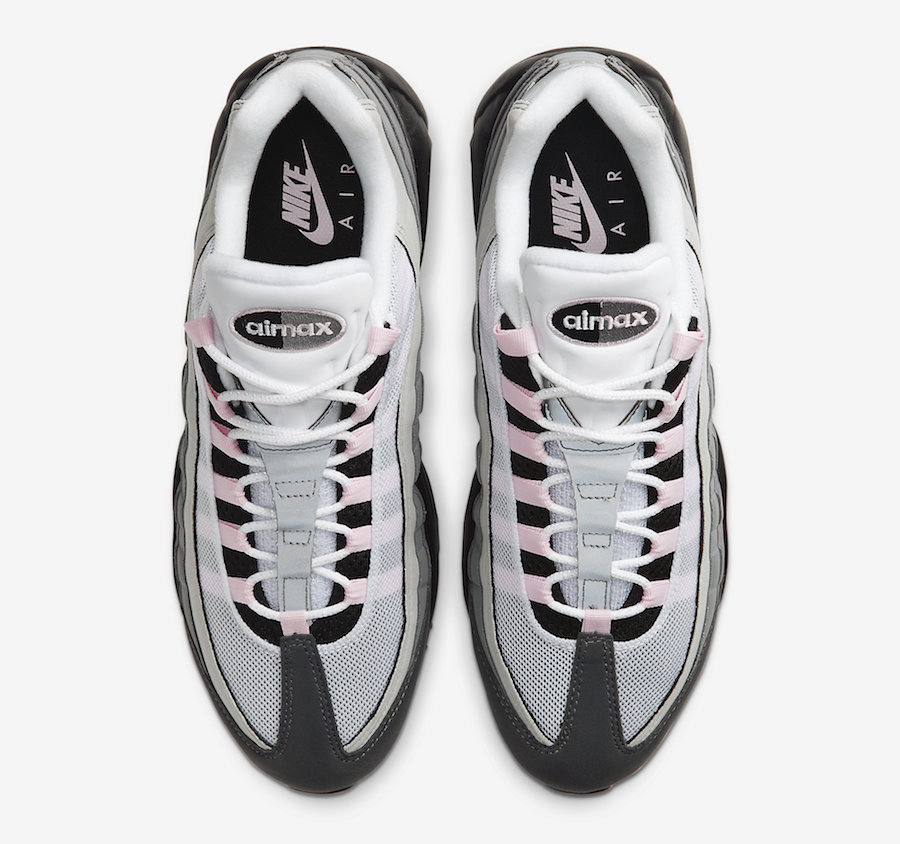 pink grey and black air max 95