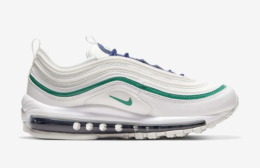 nike air max 97 white and green