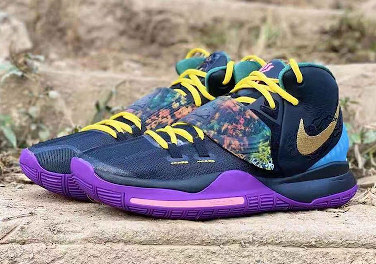 Nike Kyrie 6 Ep 'oracle Aqua Cheetah' Shoes Size 8.5 in