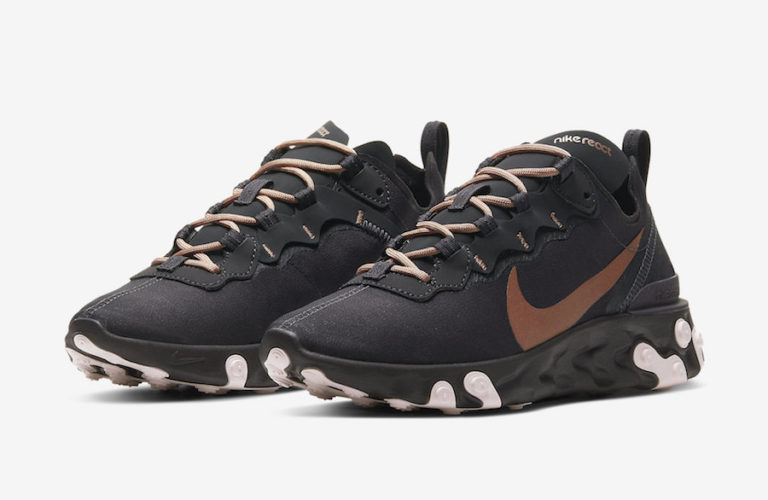 Nike React Element 55 Women s Bronze CT1186 001 Release Date Info SneakerFiles