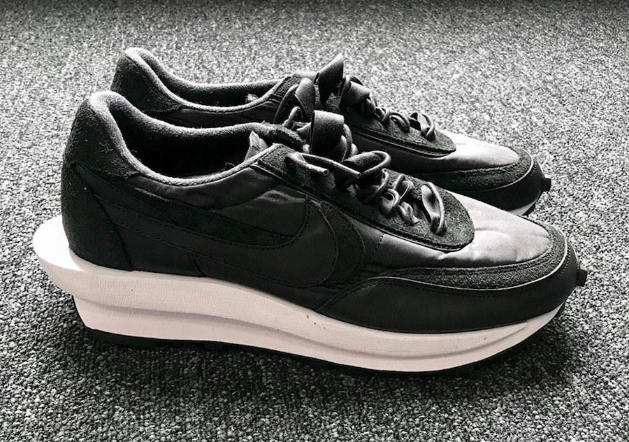 sacai Nike LDWaffle Black Nylon BV0073 
