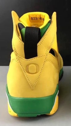Air Jordan 7 Oregon Ducks Yellow Green PE | SneakerFiles