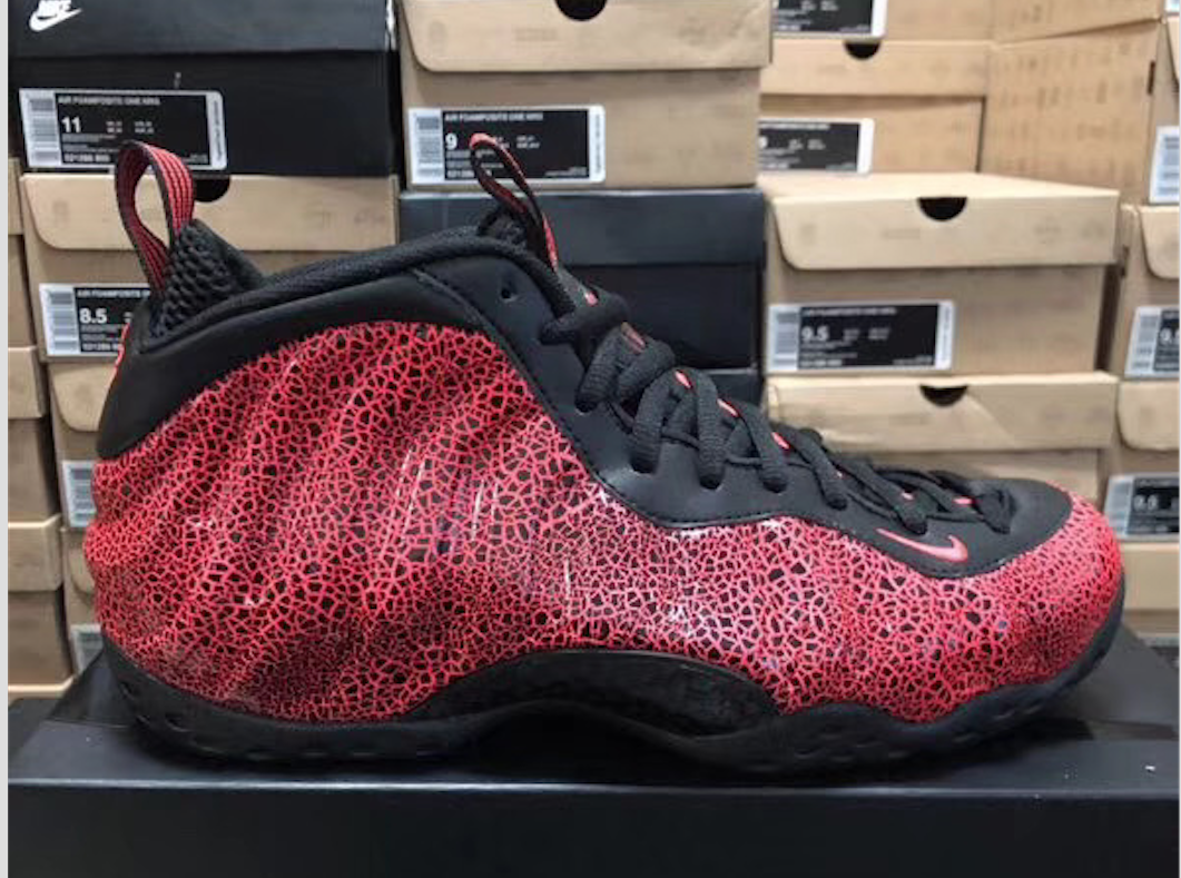 black and red foamposite 2020