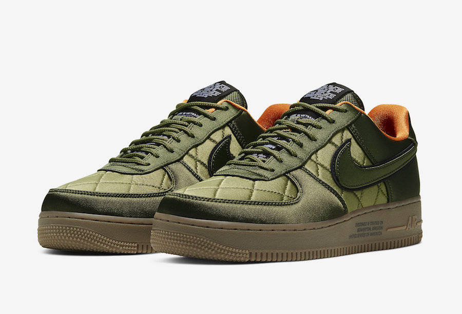 nike air force 1 quilted olive