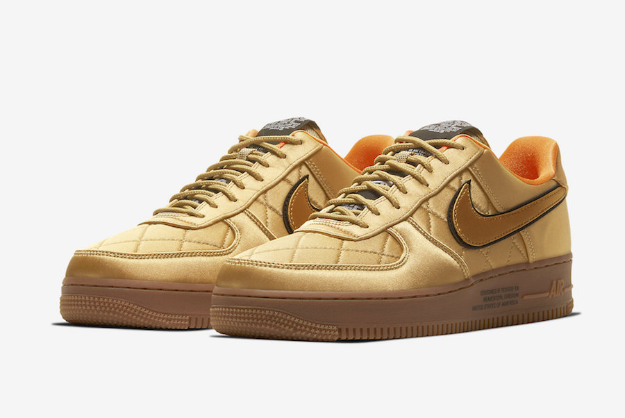 Nike Air Force 1 Low Quilted Gold 